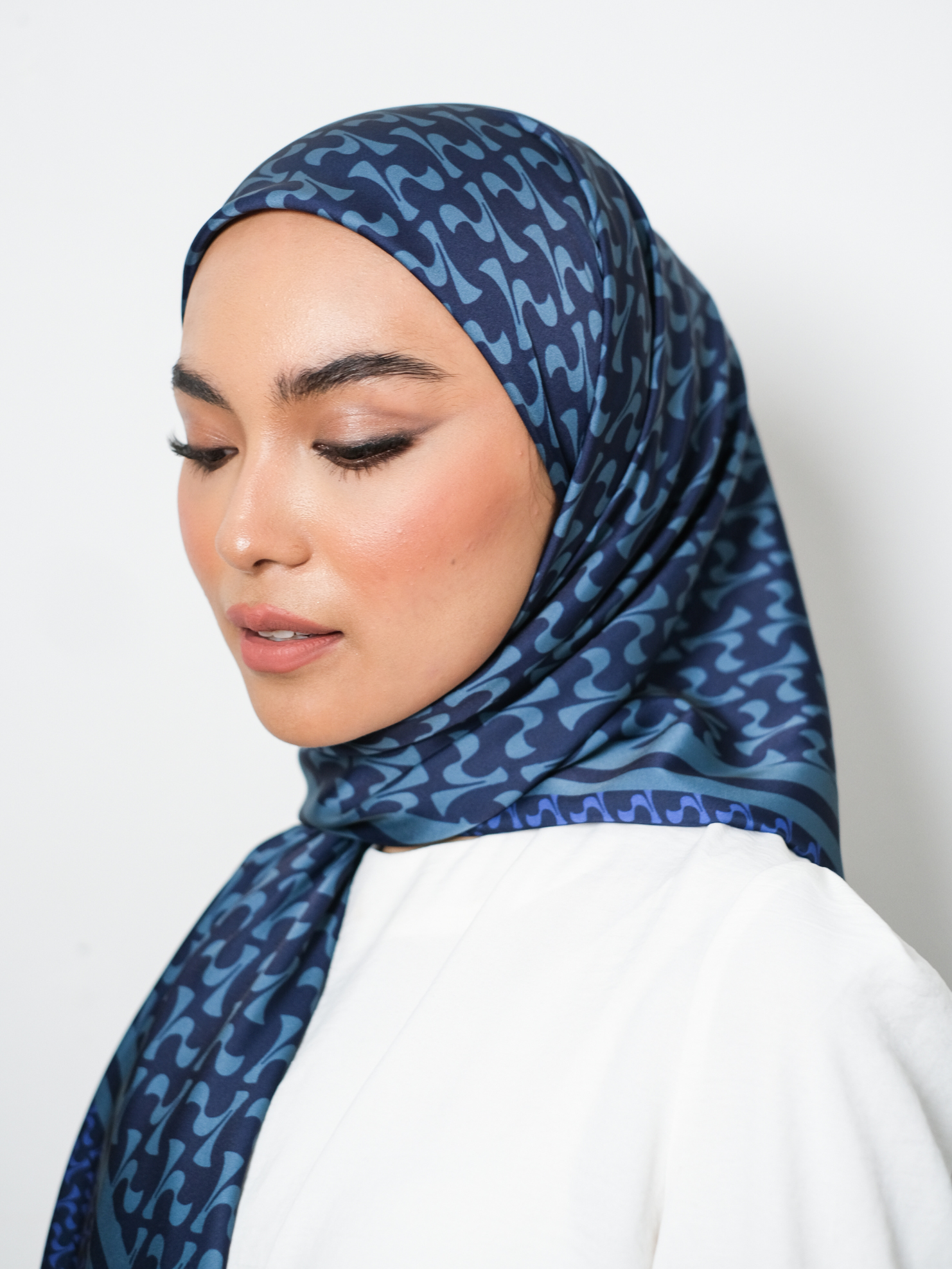 Monogram Full Head Scarf